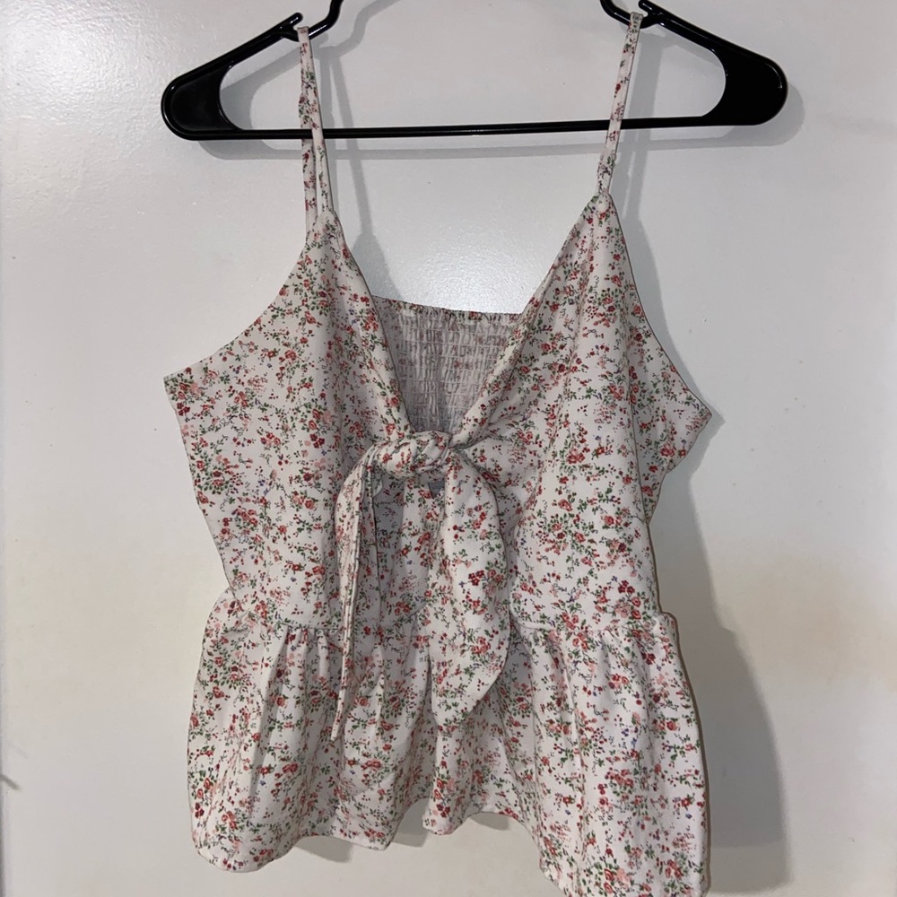 Shein tied floral top